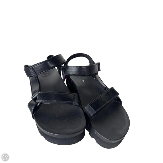 Sandals Flats By Reef In Black, Size: 8