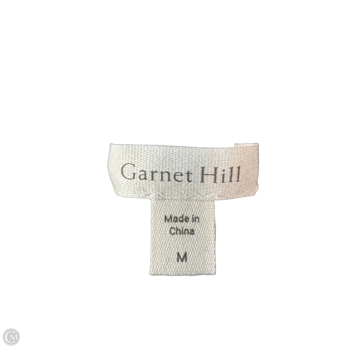 Sweater Cardigan By Garnet Hill In Blue & White, Size: M