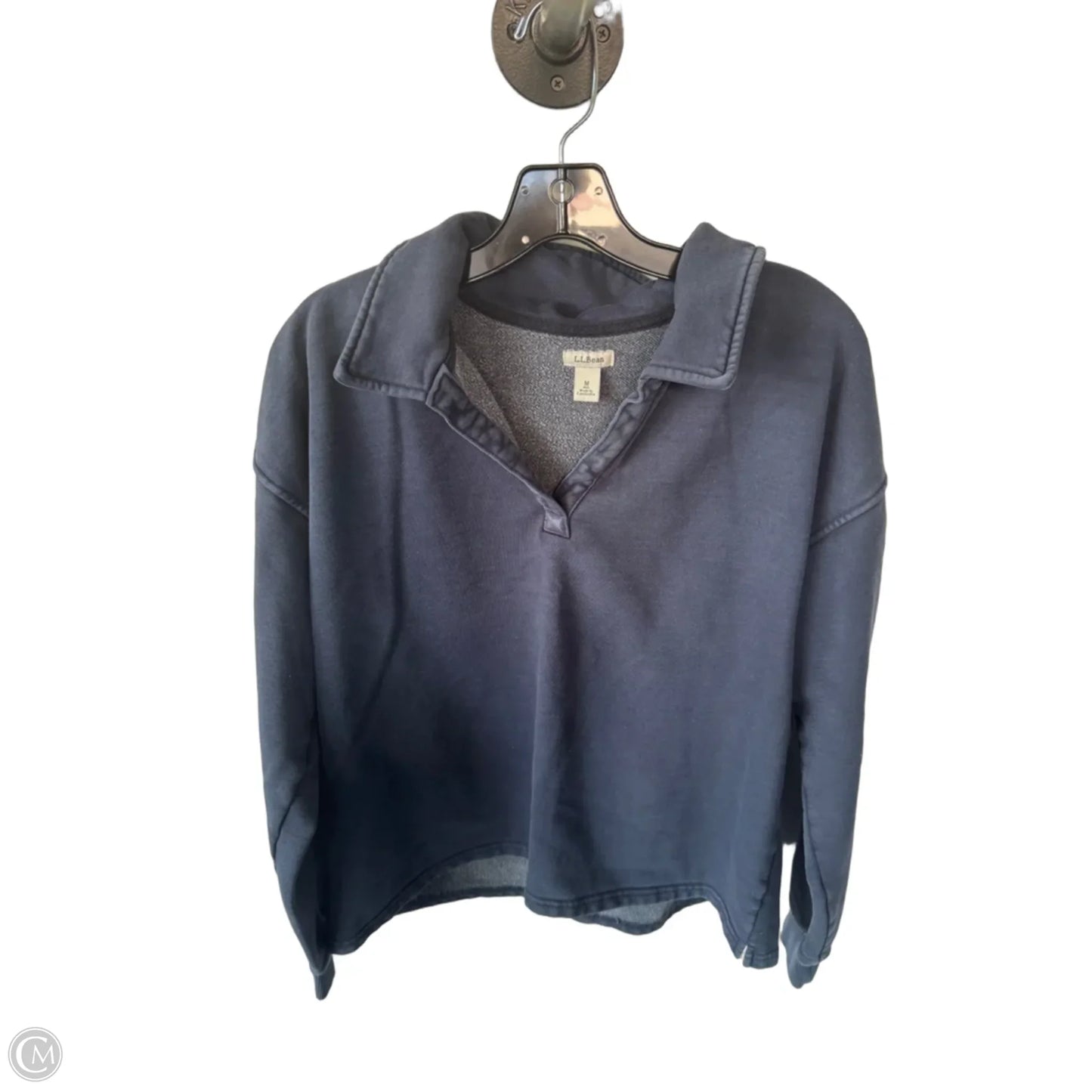 Sweatshirt Collar By L.l. Bean In Blue, Size: M