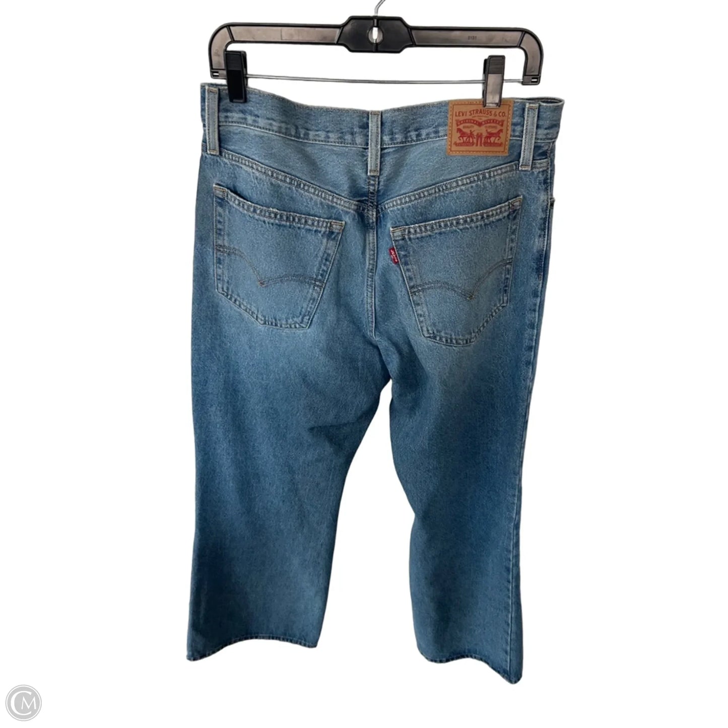 Jeans Boot Cut By Levis In Blue Denim, Size: 8