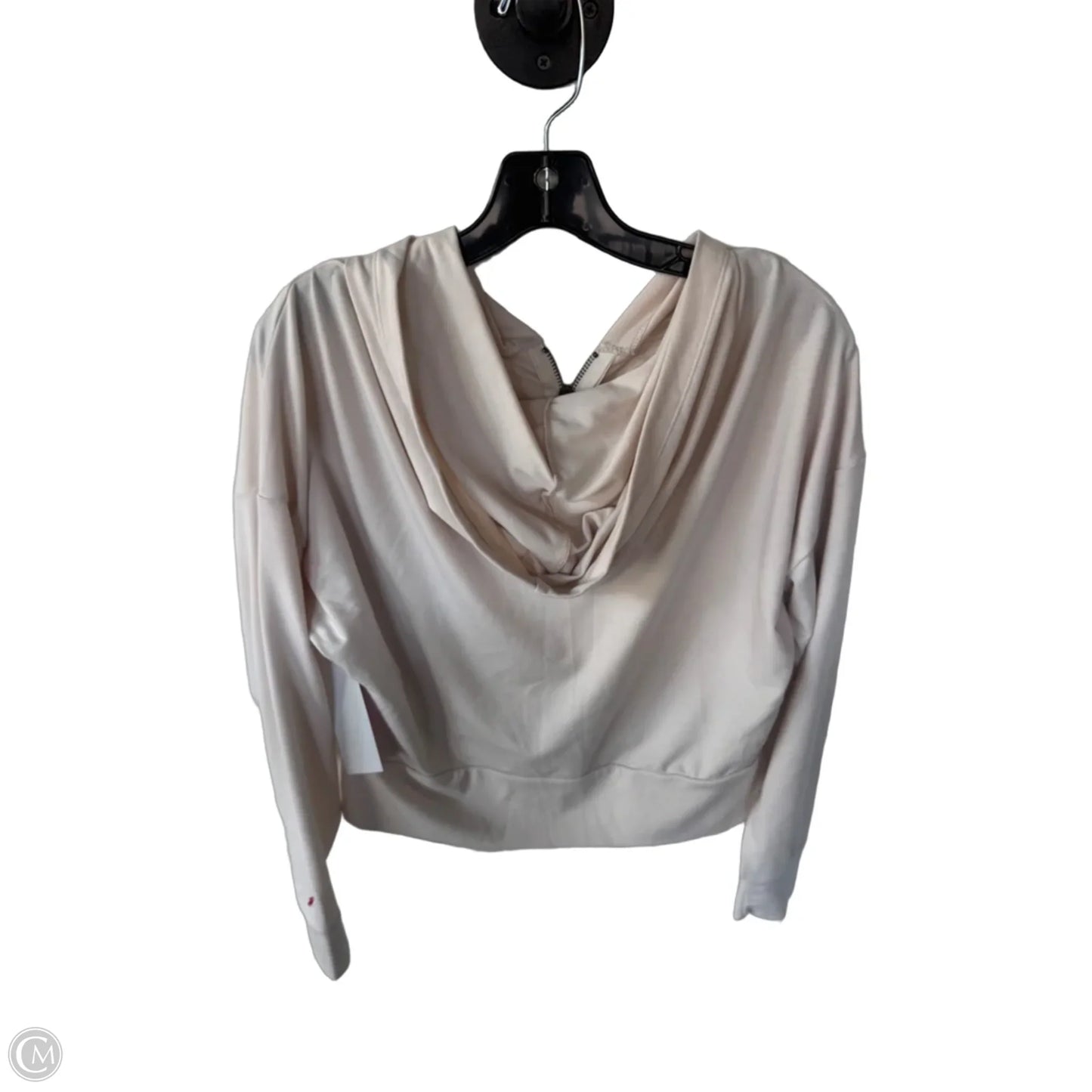 Sweatshirt Hoodie By Clothes Mentor In Cream, Size: M