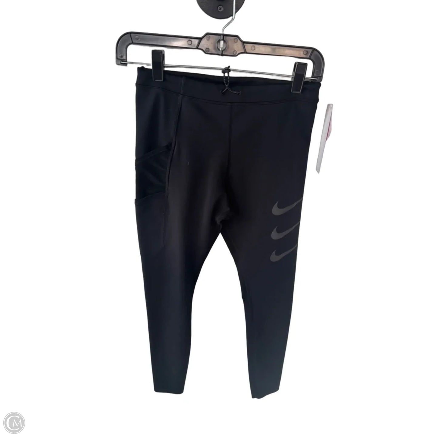 Athletic Leggings By Nike In Black, Size: 8