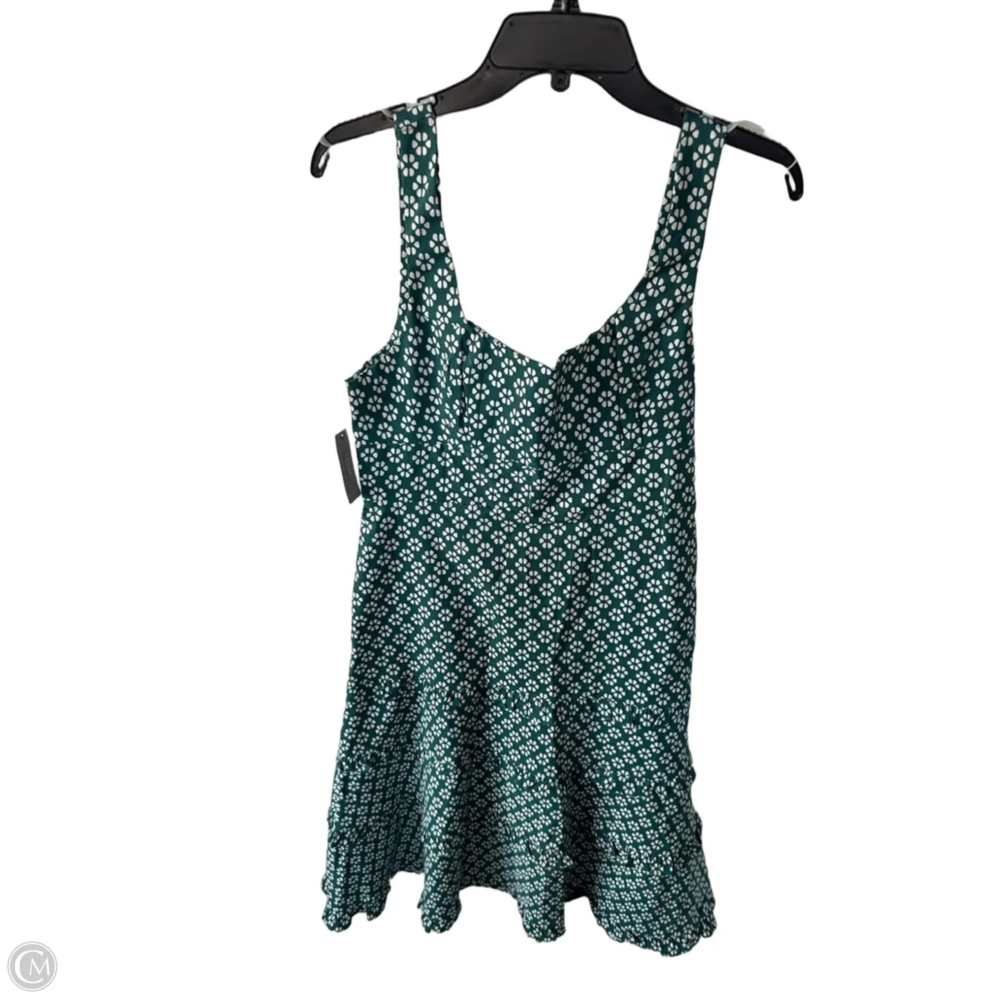 Dress Casual Midi By Anthropologie In Green & White, Size: Mp