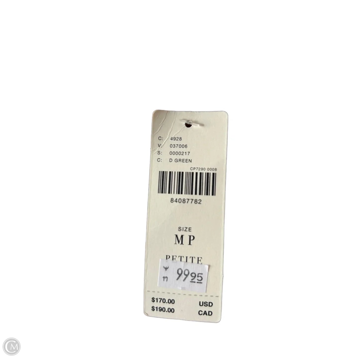 Dress Casual Midi By Anthropologie In Green & White, Size: Mp