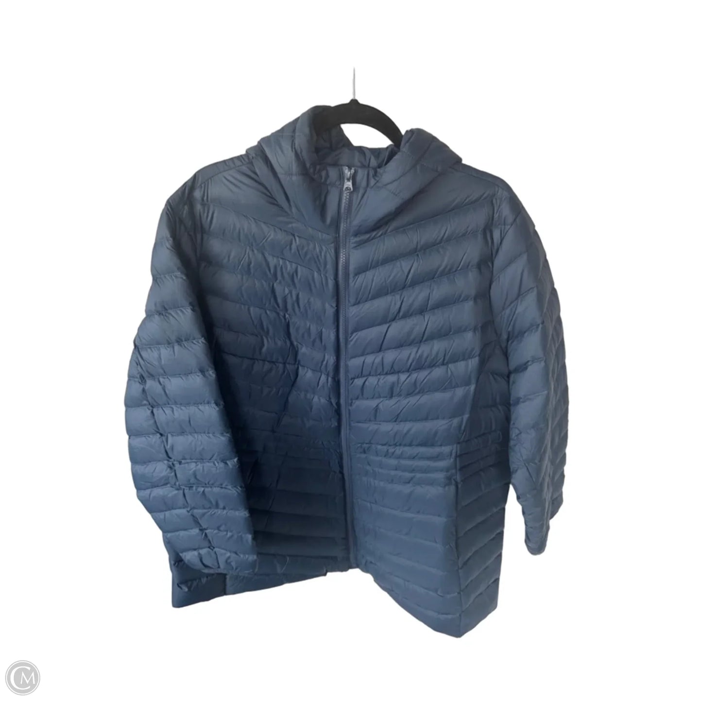 Coat Puffer & Quilted By Lands End In Blue, Size: 2x