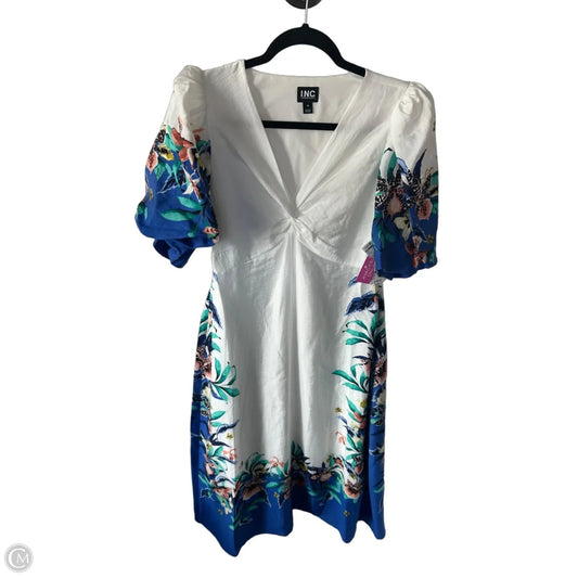 Dress Casual Maxi By Inc In Blue & White, Size: M