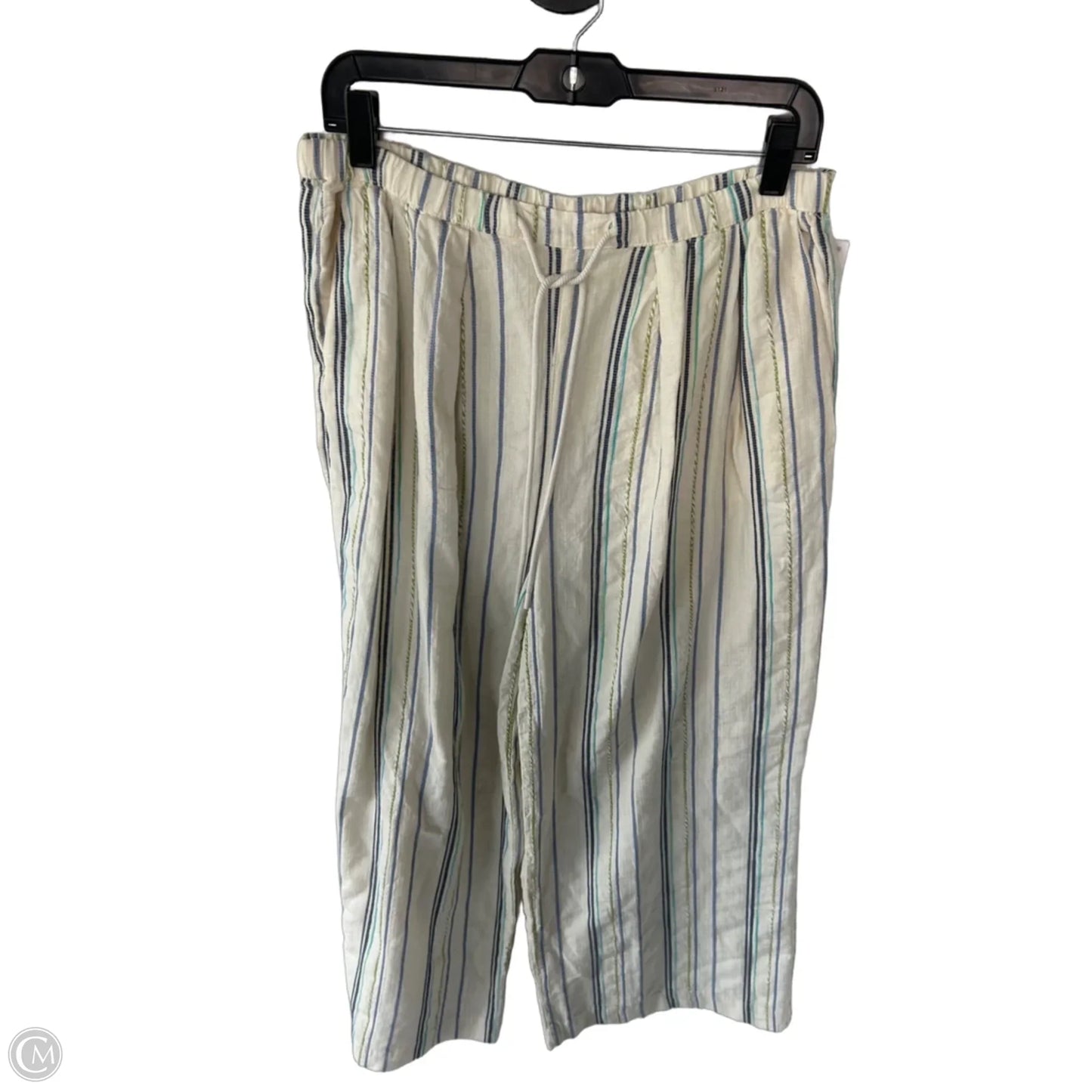 Pants Wide Leg By Calia In Blue & Cream, Size: 8