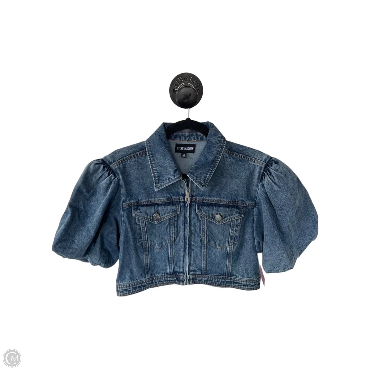 Jacket Denim By Steve Madden In Blue Denim, Size: M