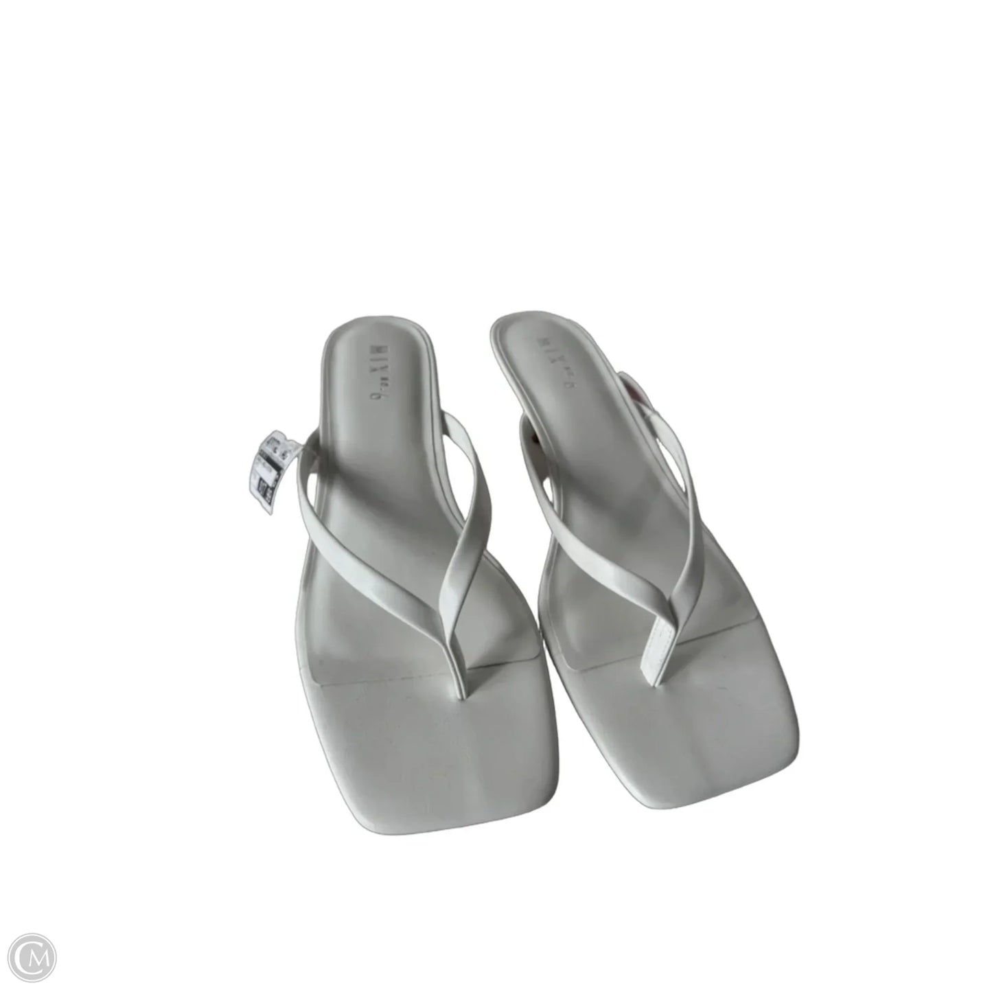 Sandals Heels Kitten By Mix No 6 In White, Size: 10