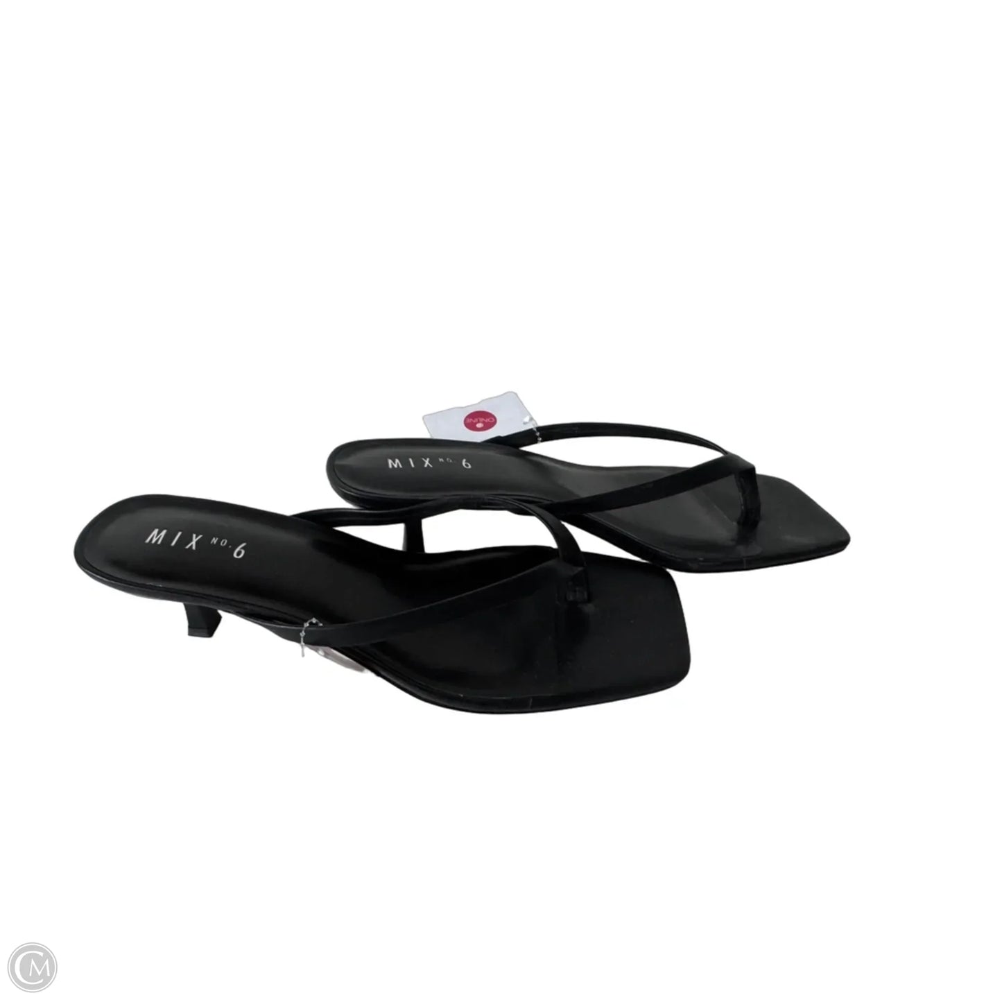 Sandals Heels Kitten By Mix No 6 In Black, Size: 10