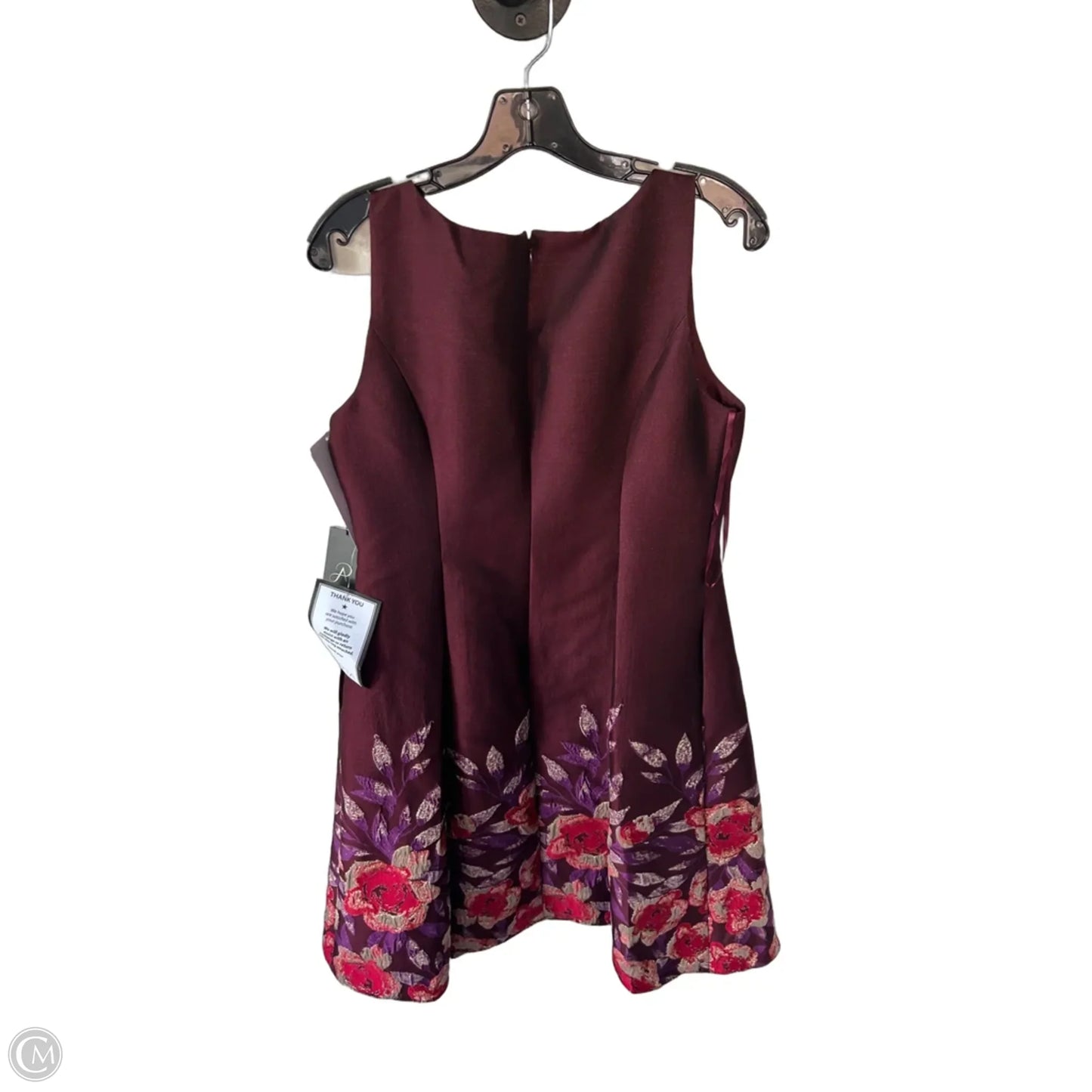 Dress Party Midi By Adrianna Papell In Purple & Red, Size: M
