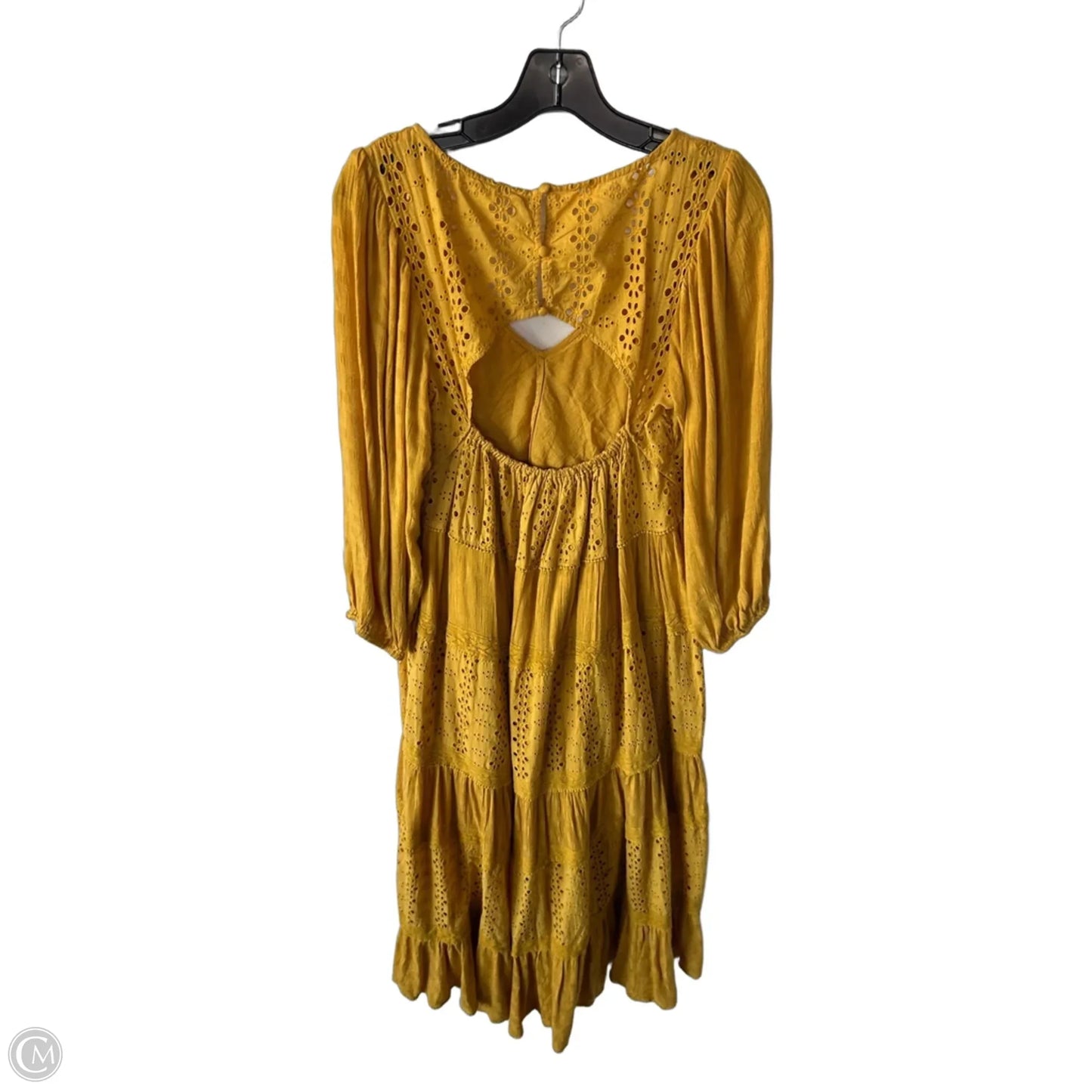 Dress Casual Maxi By Free People In Yellow, Size: S
