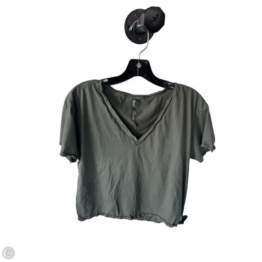 Athletic Top Short Sleeve By Vuori In Green, Size: S