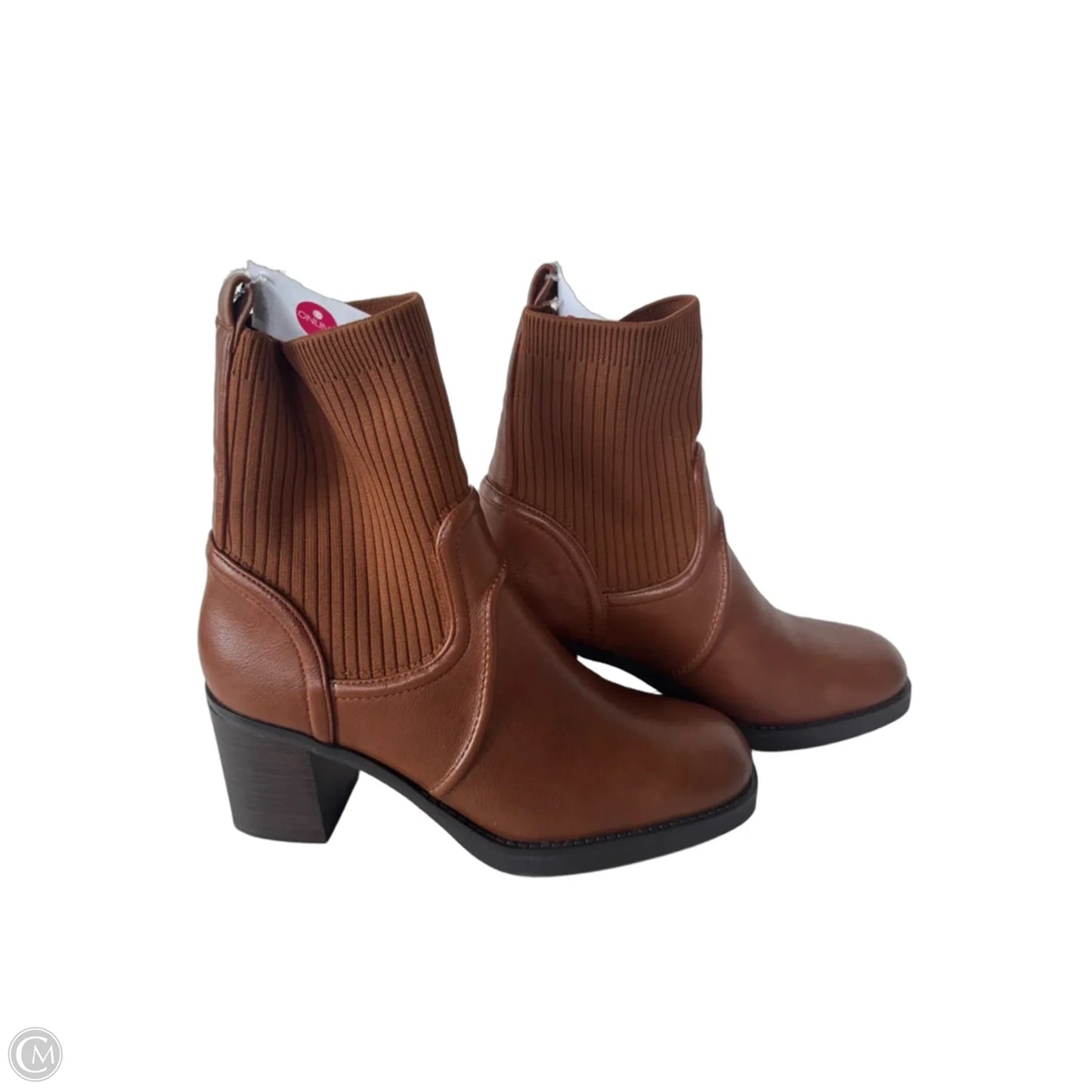 Boots Mid-calf Heels By Bare Traps In Brown, Size: 10