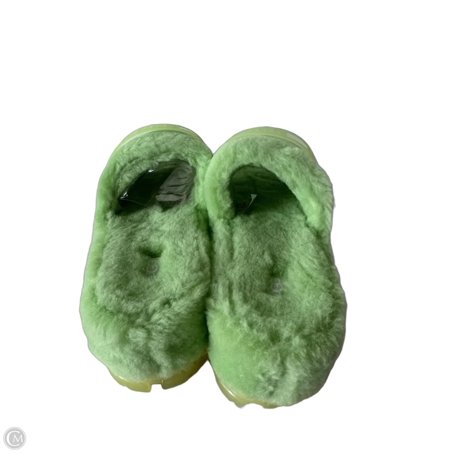 Slippers Designer By Ugg In Green, Size: 9