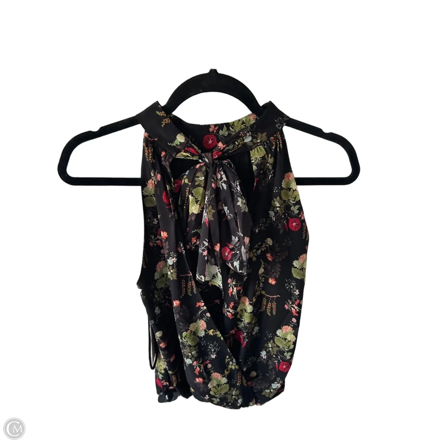 Top Sleeveless Designer By Alice + Olivia In Black & Green, Size: Xs