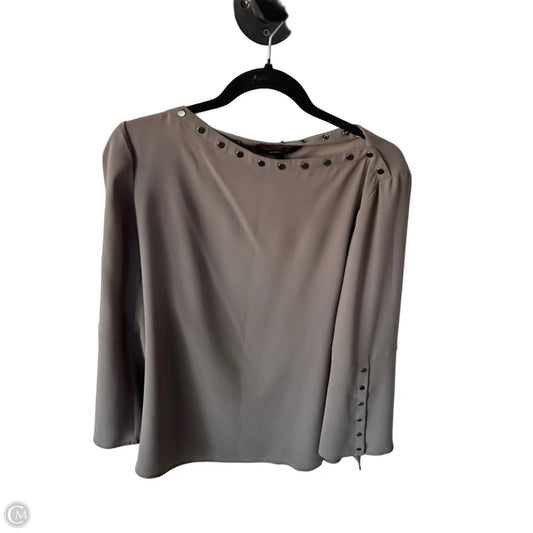 Top Long Sleeve By Bcbgmaxazria In Brown, Size: Xs