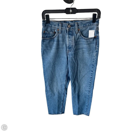 Jeans Straight By Levis In Blue Denim, Size: 2