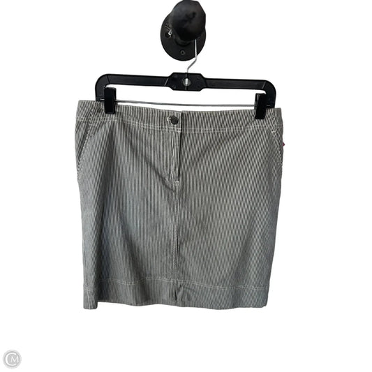 Skirt Mini & Short By Talbots In Grey & White, Size: 8