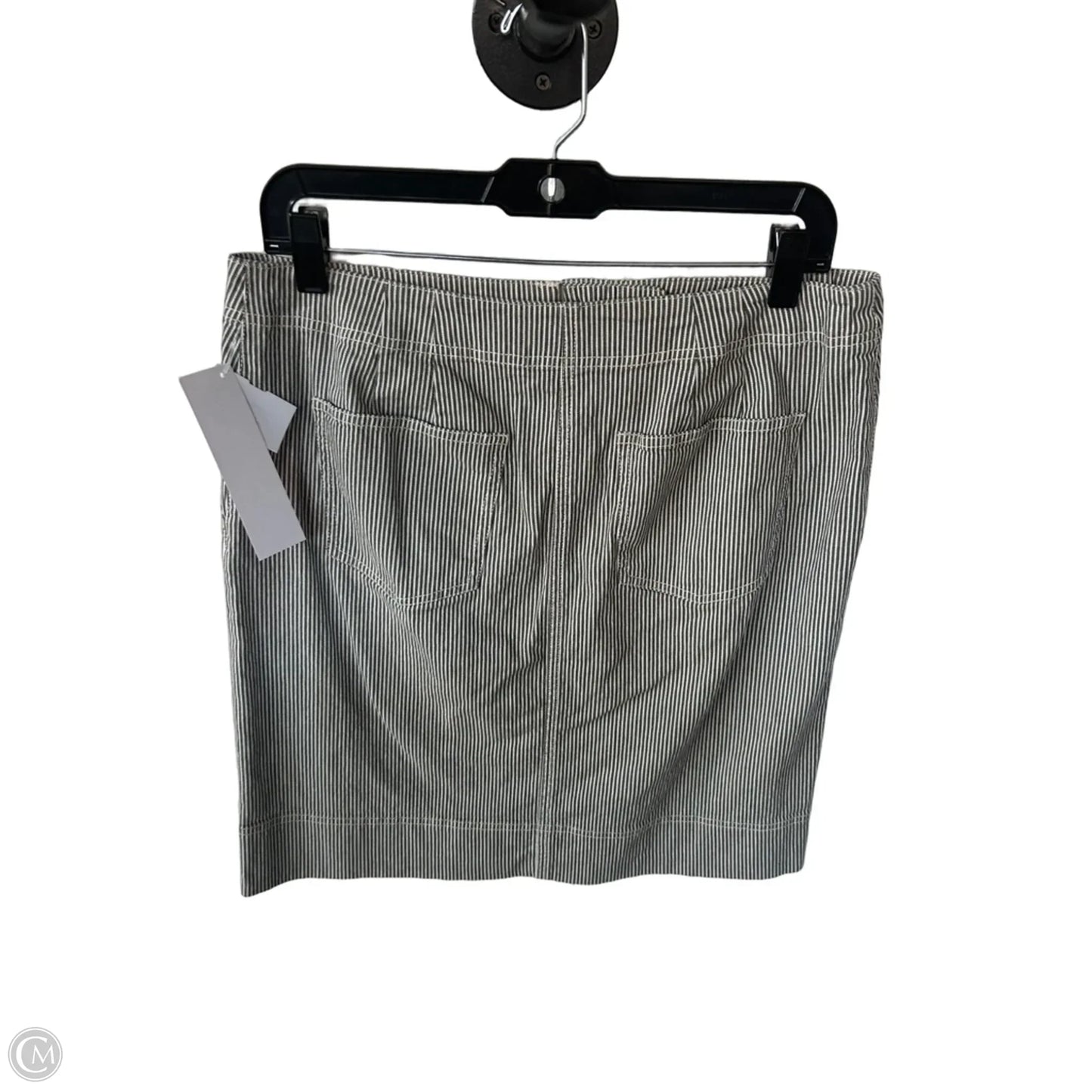 Skirt Mini & Short By Talbots In Grey & White, Size: 8