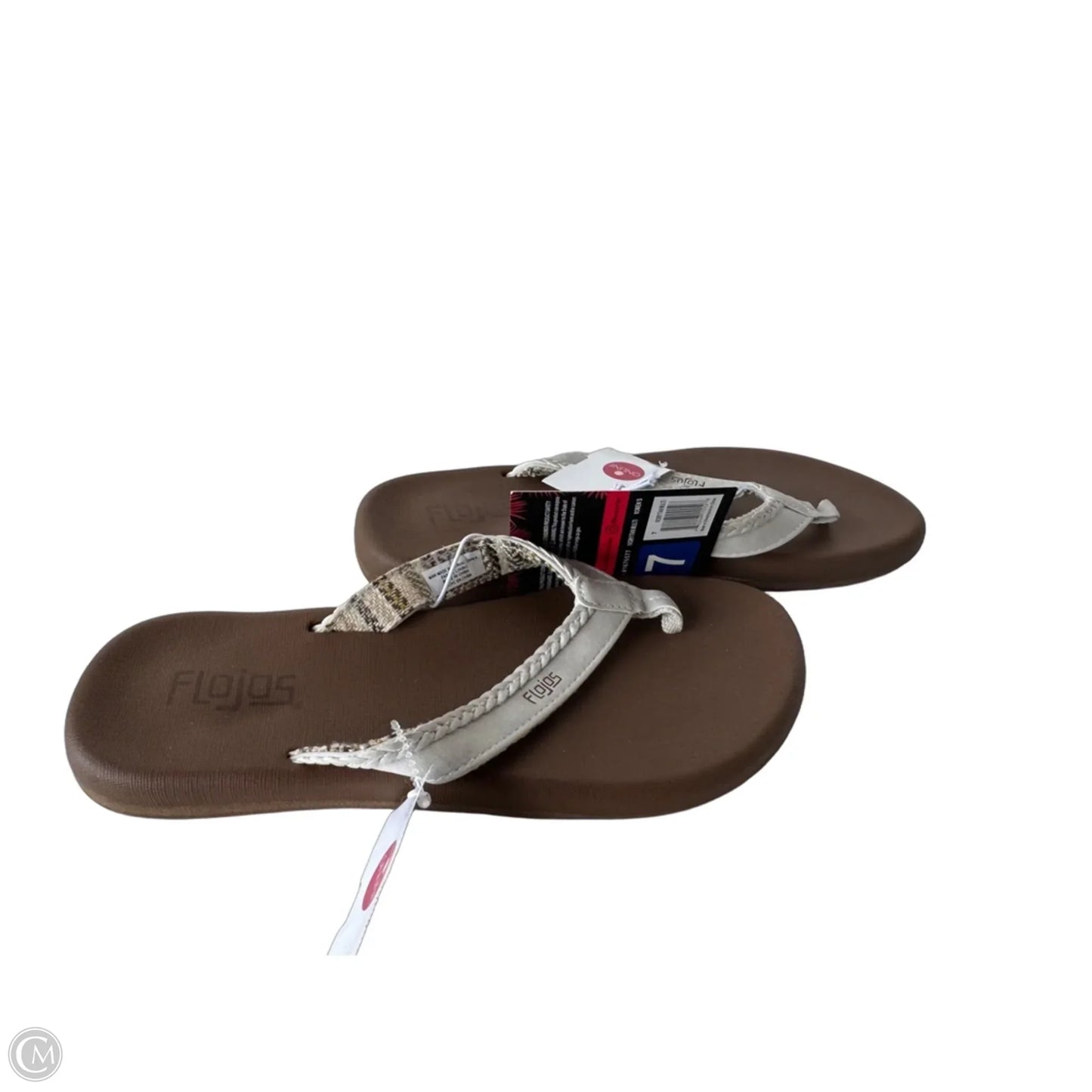 Sandals Flip Flops By Clothes Mentor In Tan, Size: 7