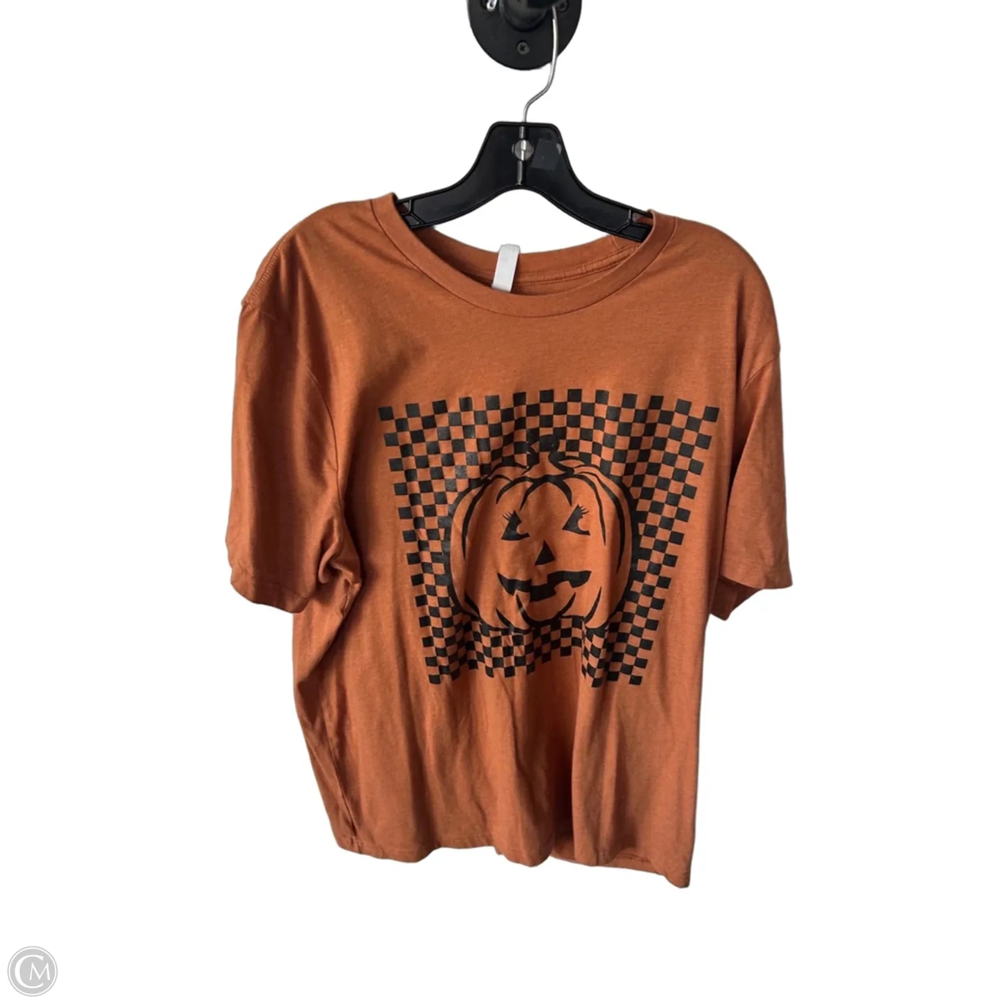 Top Short Sleeve Basic By Canvas In Orange, Size: 2x