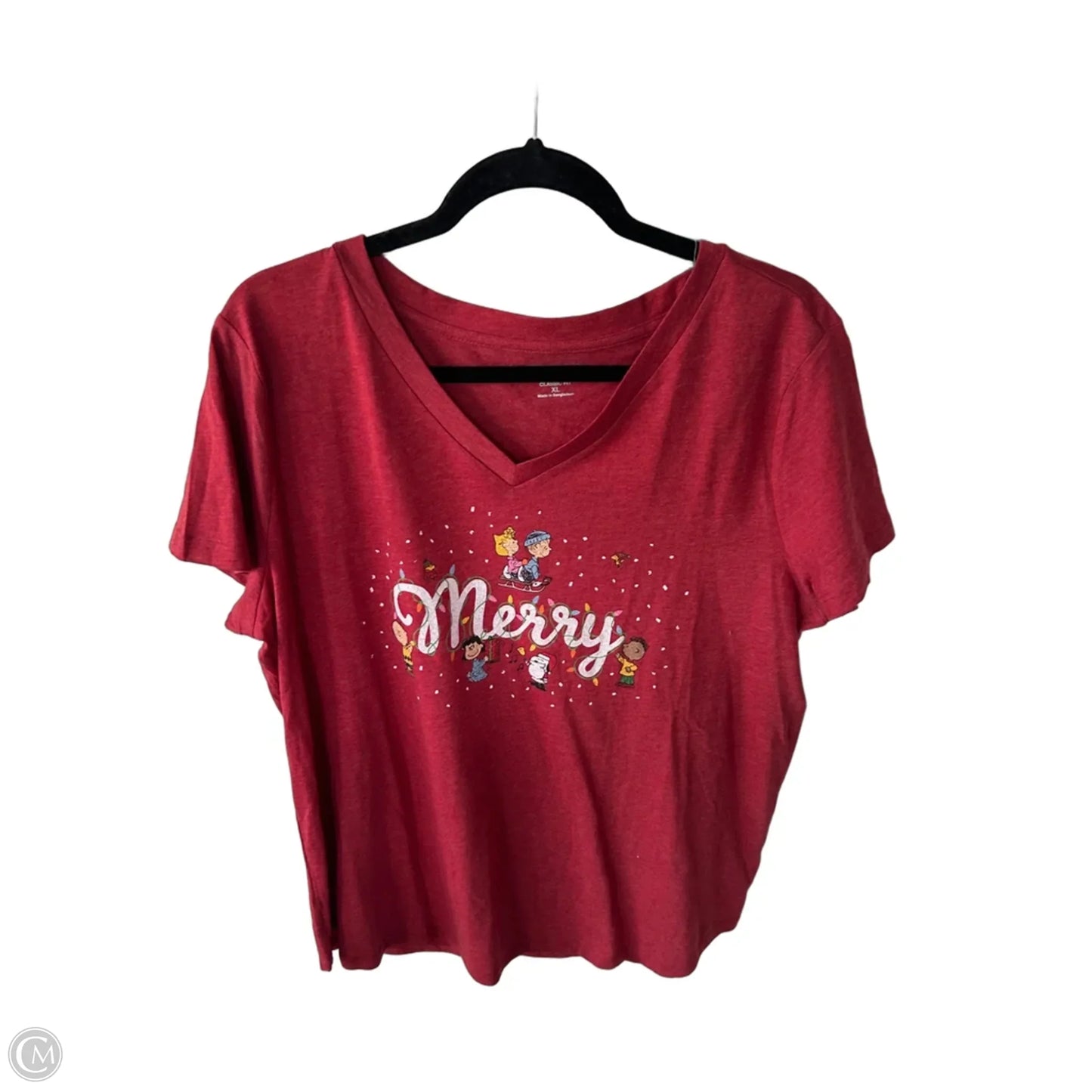 Top Short Sleeve Basic By Clothes Mentor In Red, Size: Xl