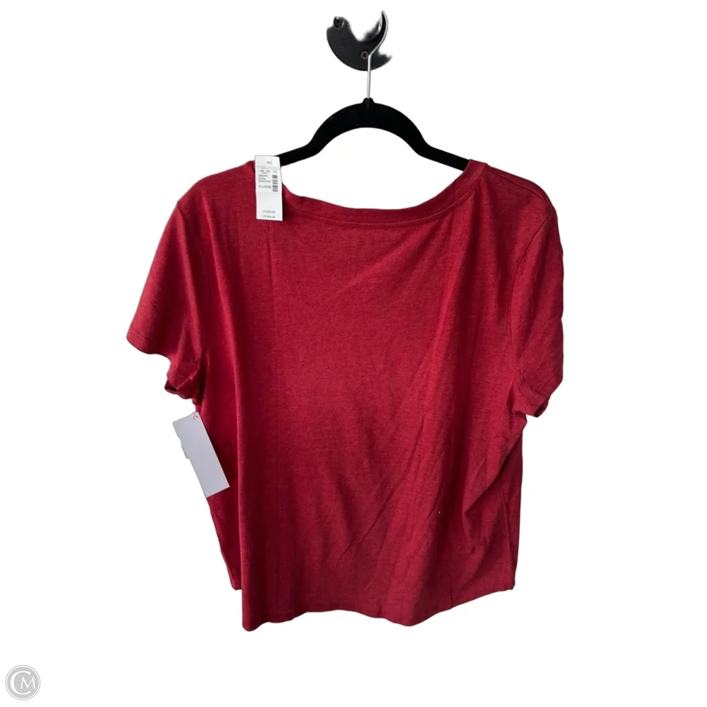 Top Short Sleeve Basic By Clothes Mentor In Red, Size: Xl