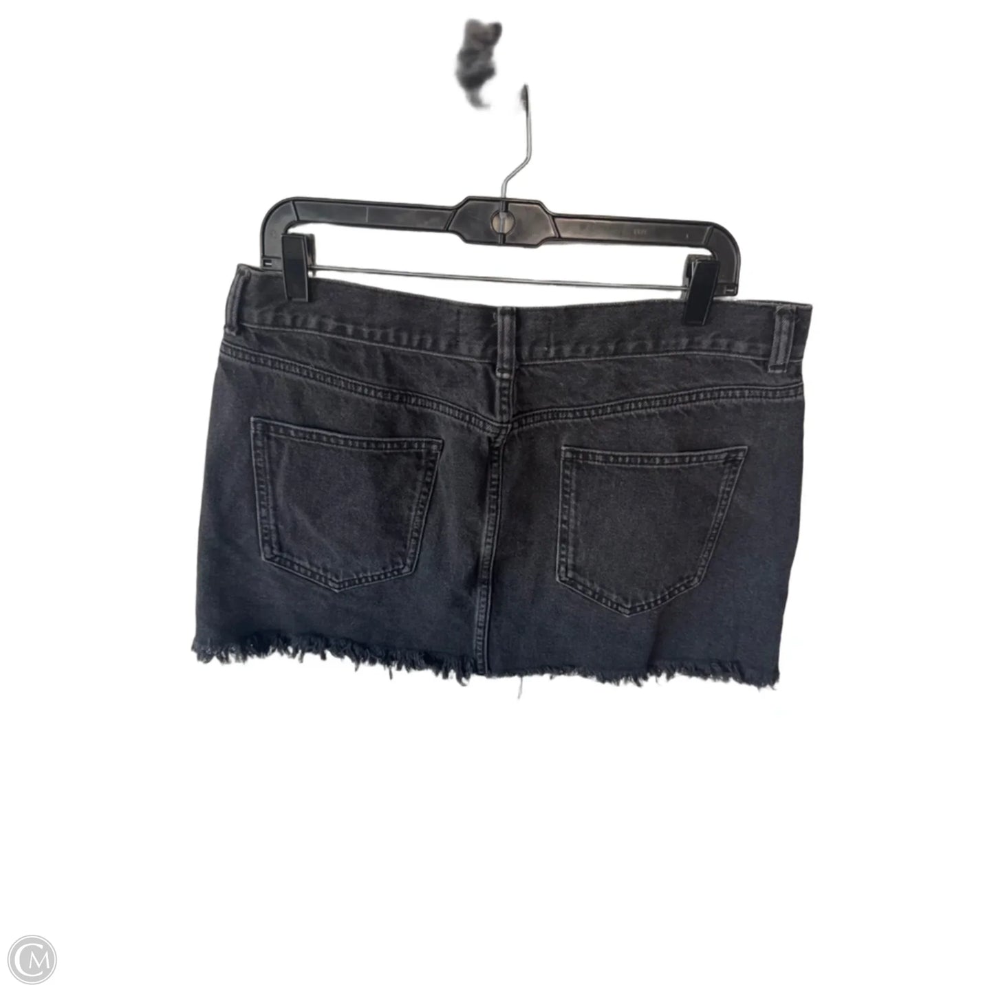 Skirt Mini & Short By Asos In Black Denim, Size: 10