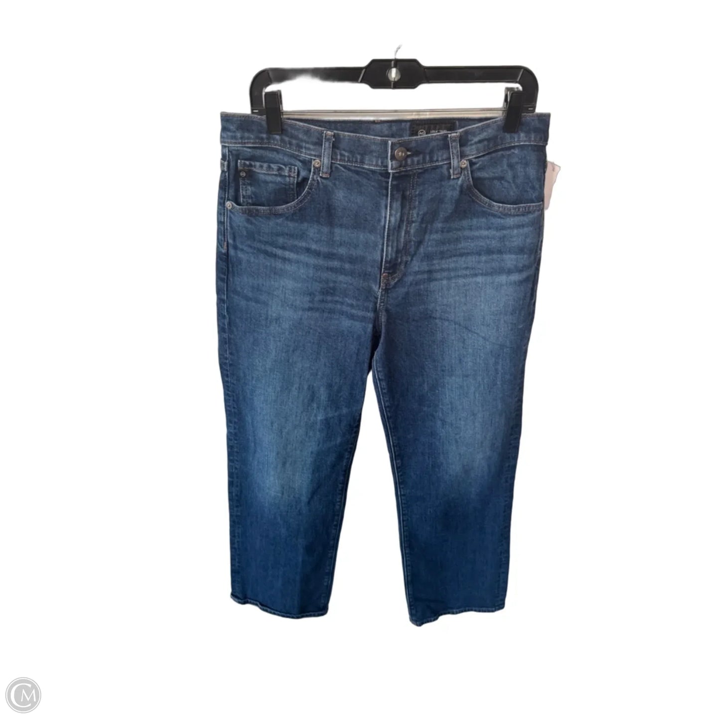 Jeans Straight By Adriano Goldschmied In Blue Denim, Size: 10