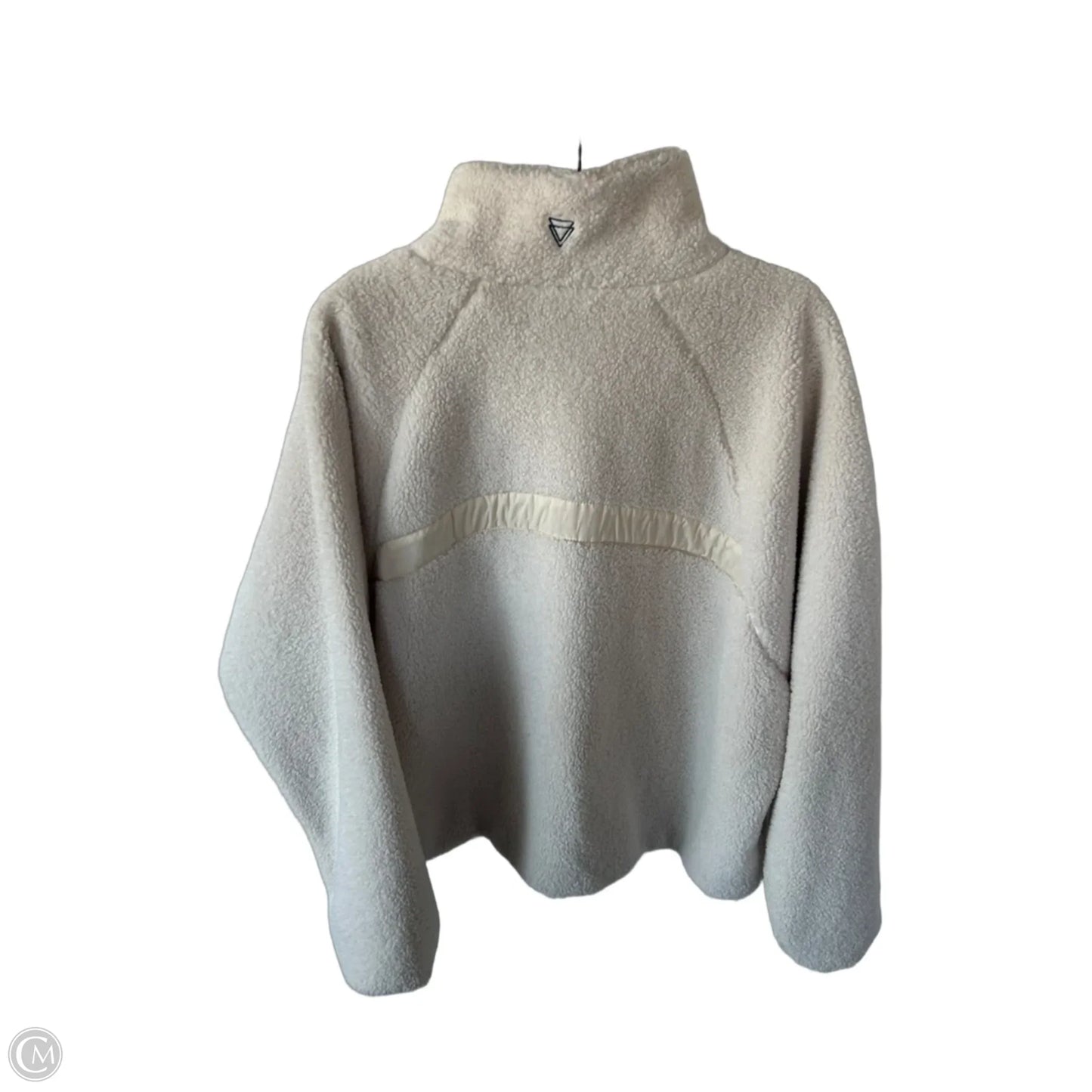 Jacket Fleece By Clothes Mentor In Cream, Size: L