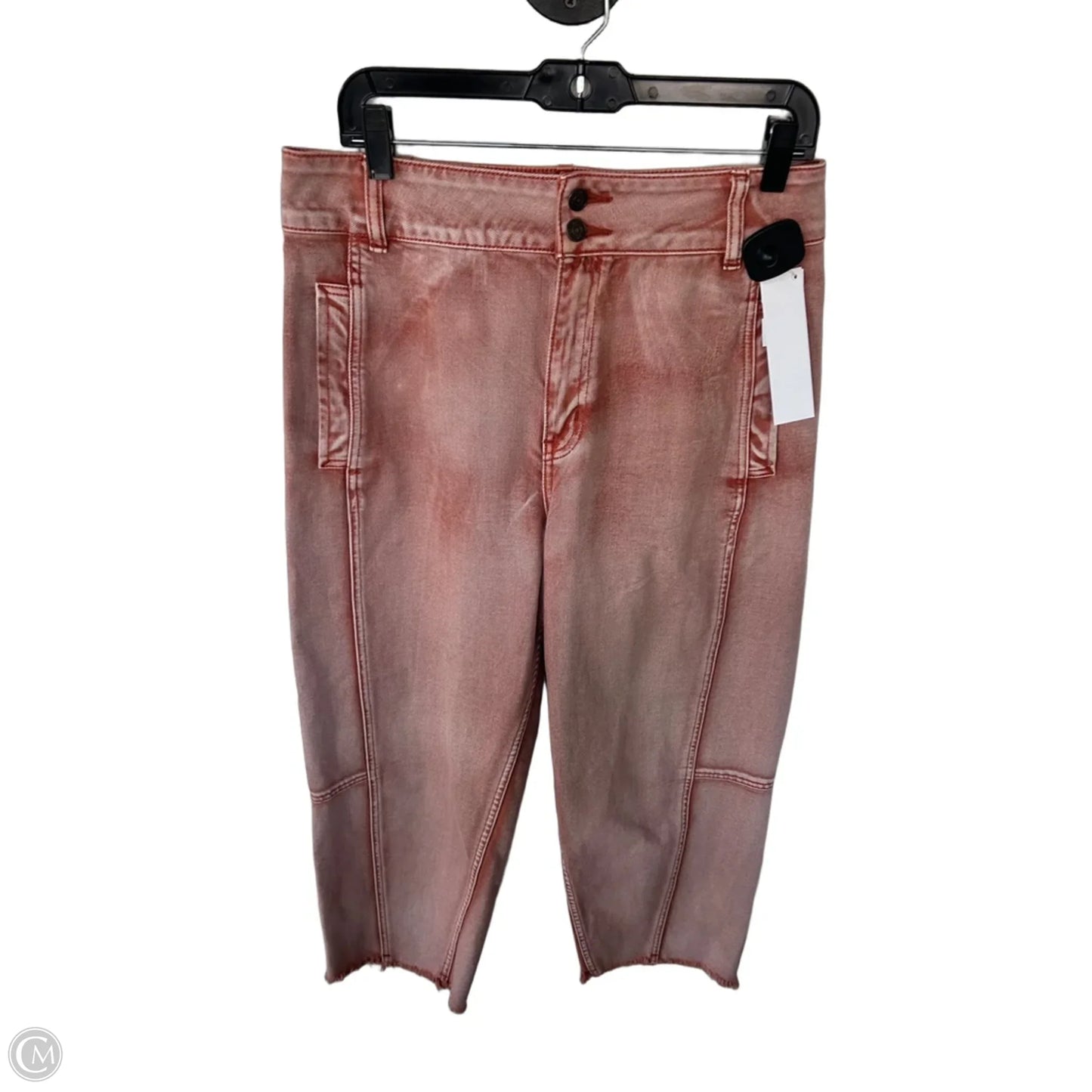 Jeans Wide Leg By We The Free In Orange Denim, Size: 10