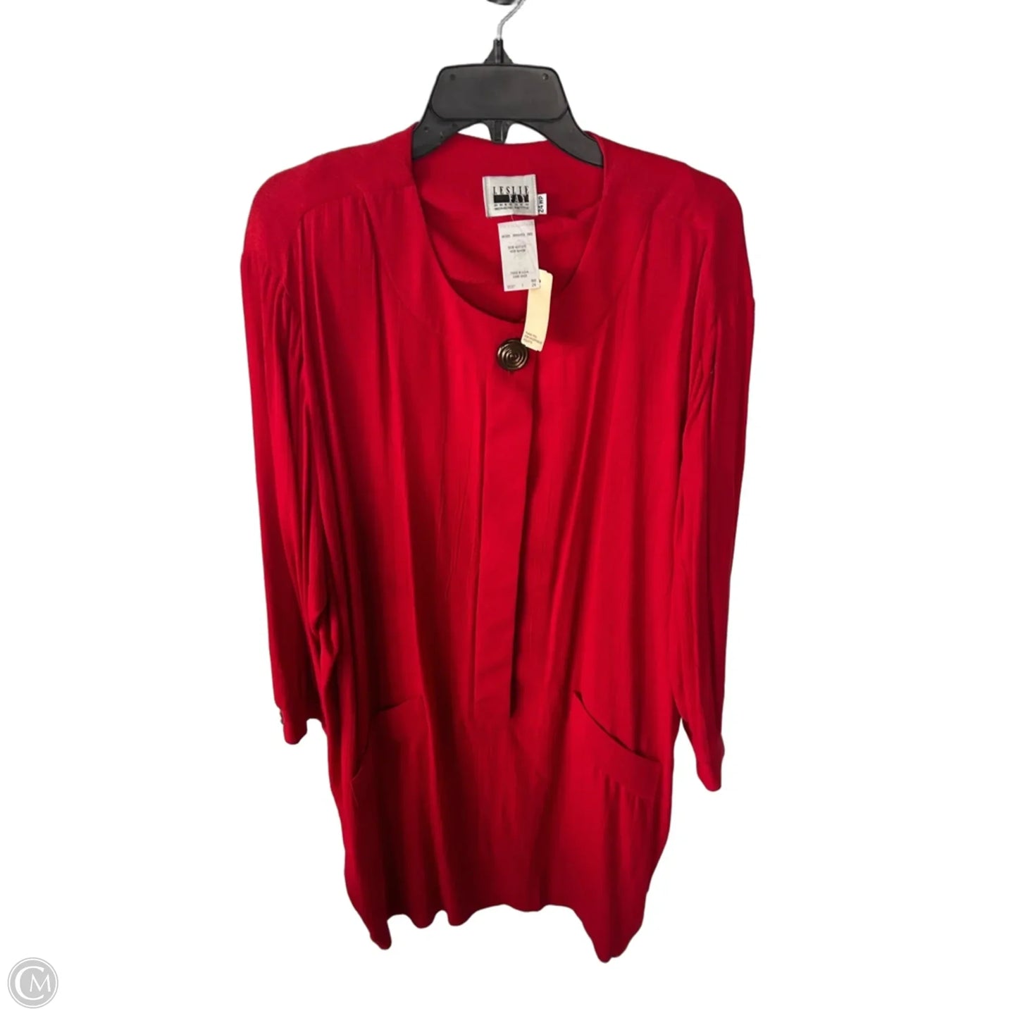 Dress Party Midi By Leslie Fay In Red, Size: 3x