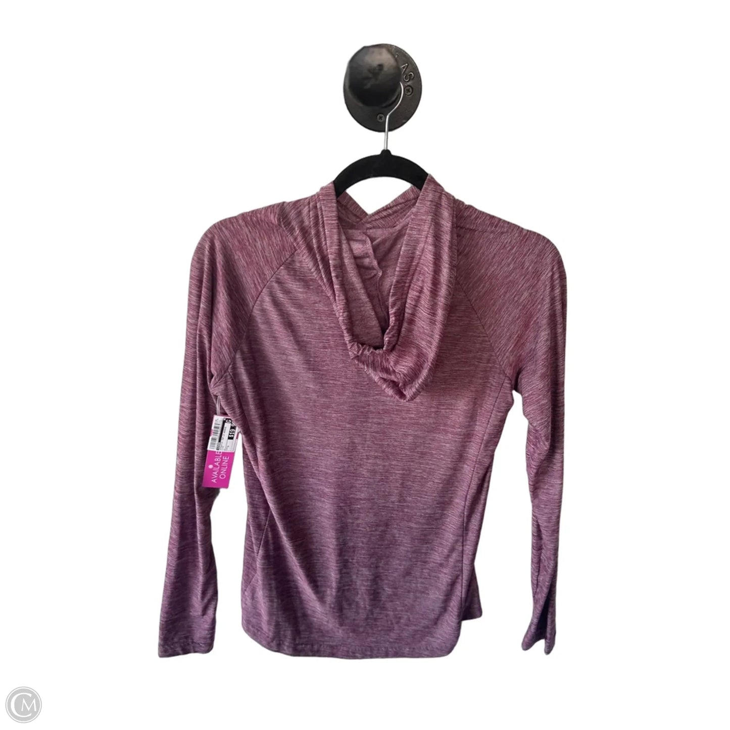 Athletic Top Long Sleeve Hoodie By Legend In Pink, Size: S