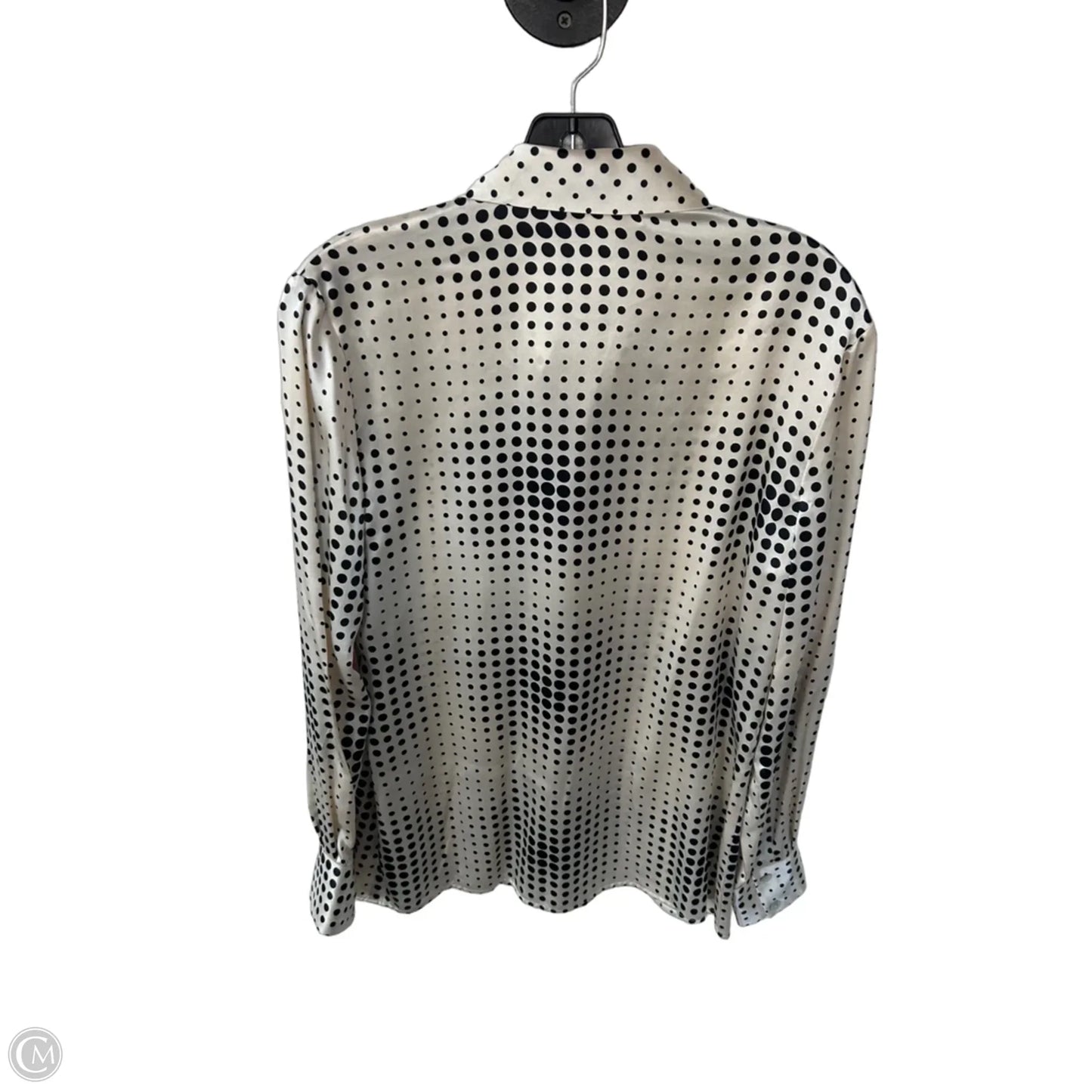Top Long Sleeve By Clothes Mentor In Black & Cream, Size: S