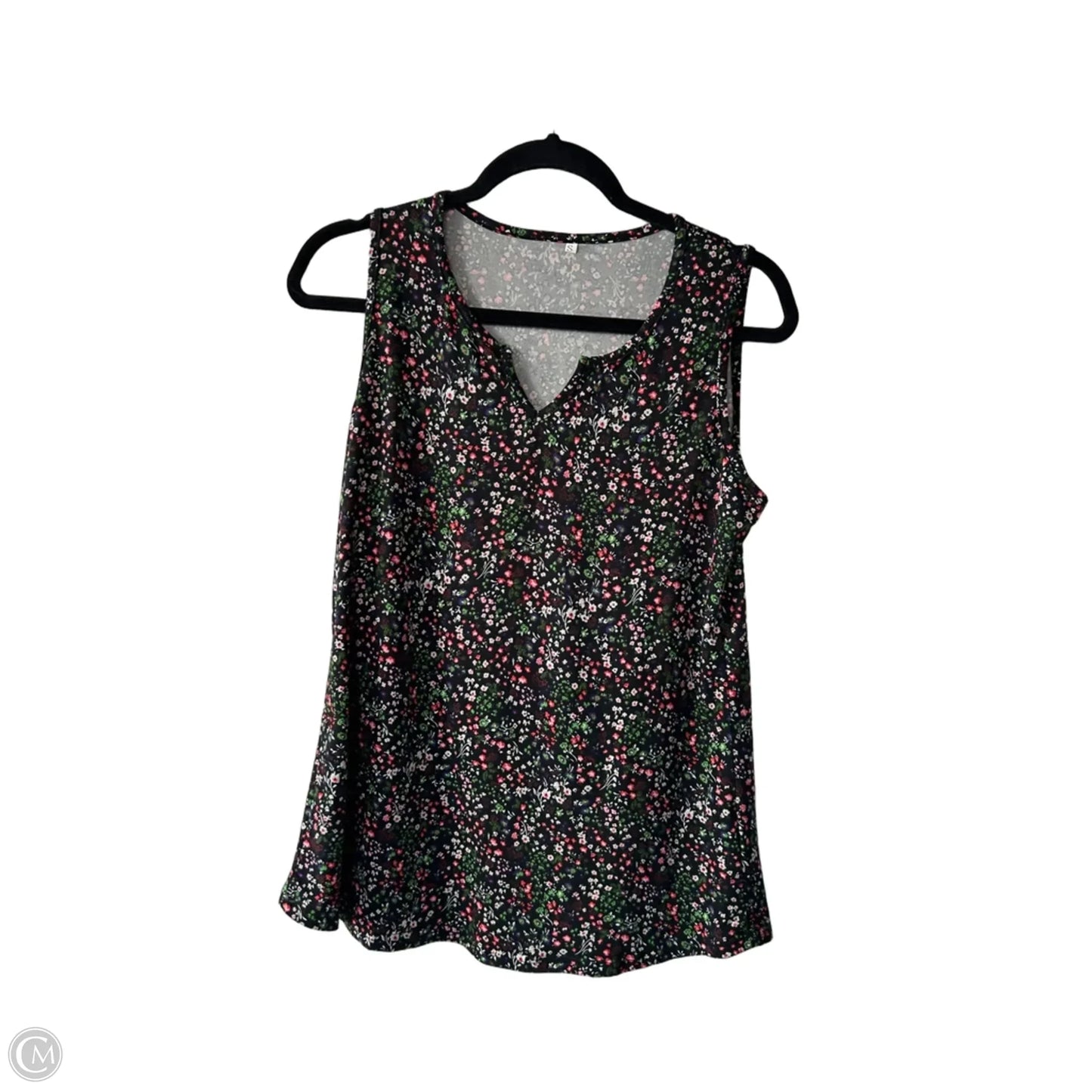 Top Sleeveless Basic By Cme In Floral Print, Size: S