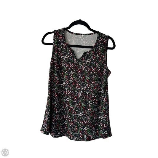 Top Sleeveless Basic By Cme In Floral Print, Size: S