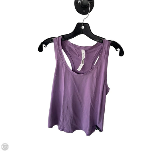 Athletic Tank Top By Lululemon In Purple, Size: 6