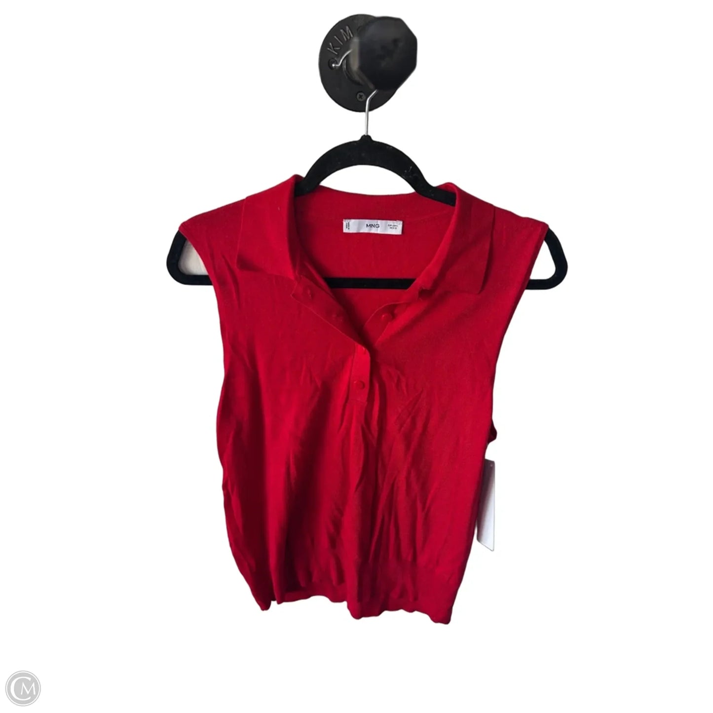 Vest Sweater By Mng In Red, Size: L