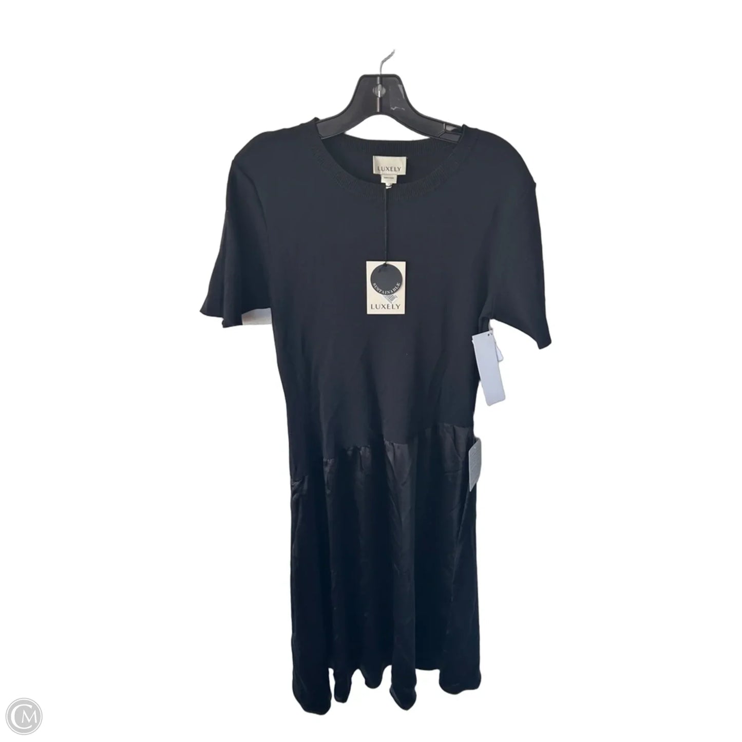 Dress Casual Midi By Cmb In Black, Size: L