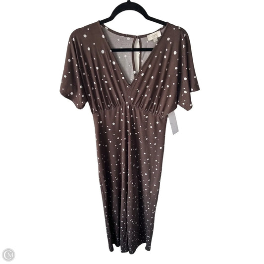 Jumpsuit By Loft In Brown & White, Size: M