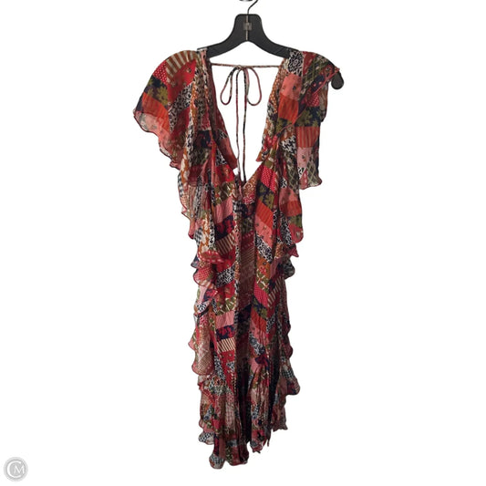 Dress Party Long By Anthropologie In Red & White, Size: S