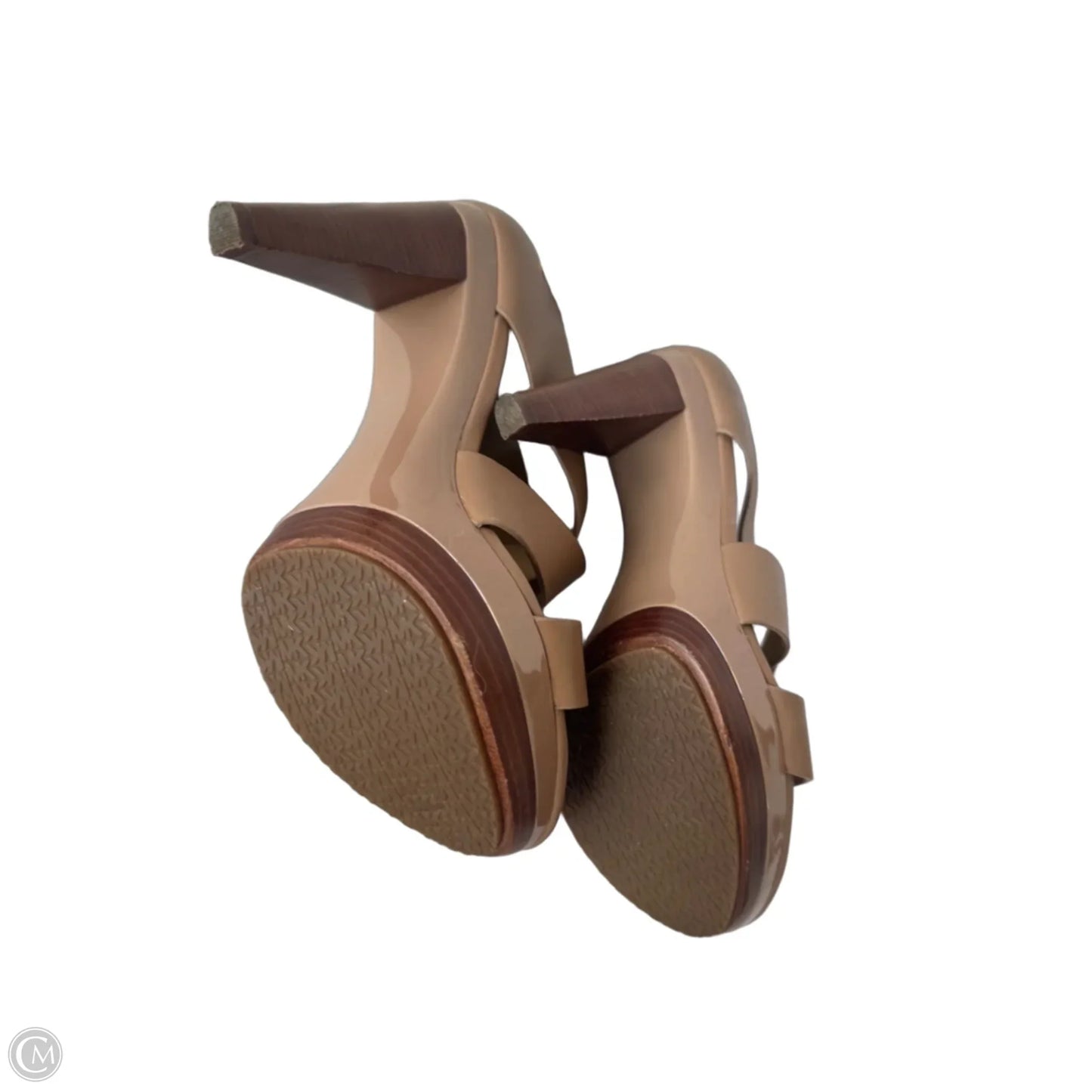 Sandals Heels Block By Michael By Michael Kors In Brown, Size: 7.5
