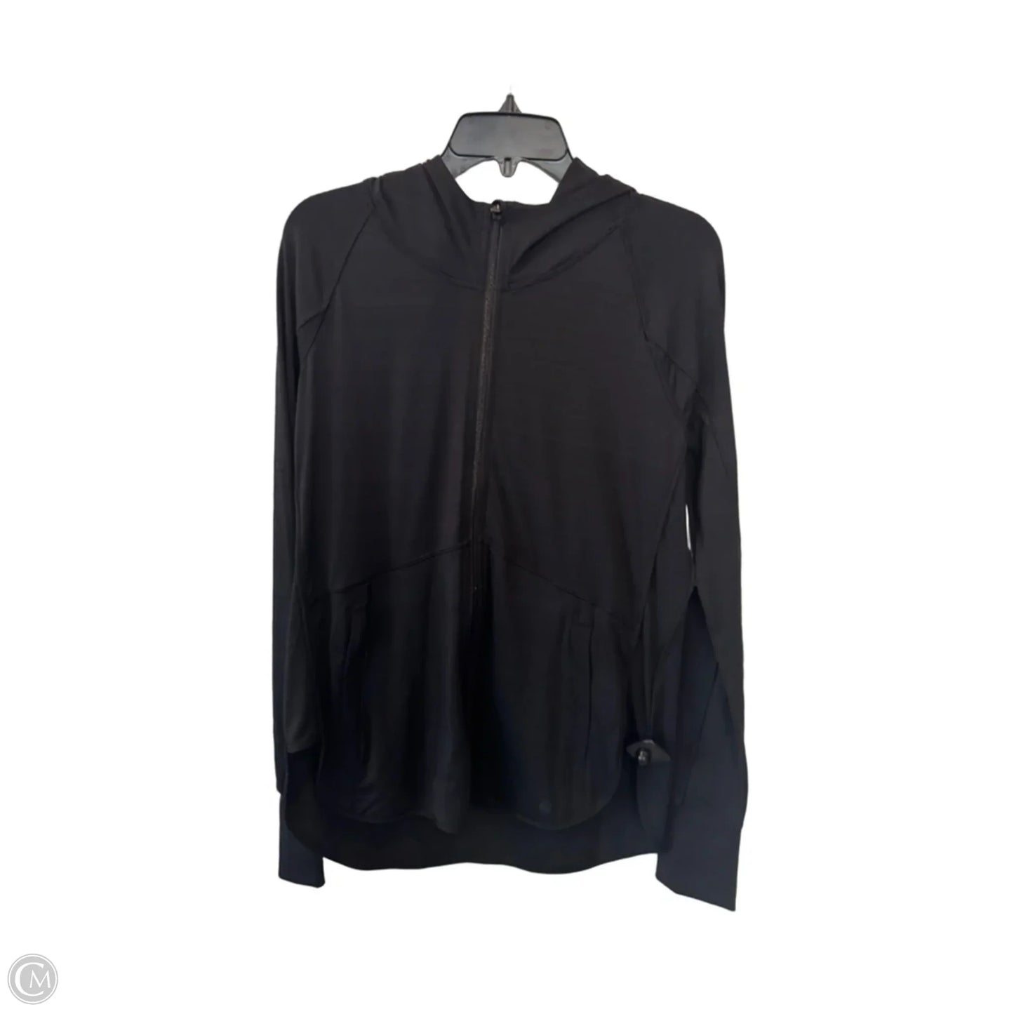 Athletic Sweatshirt Hoodie By Athleta In Black, Size: M