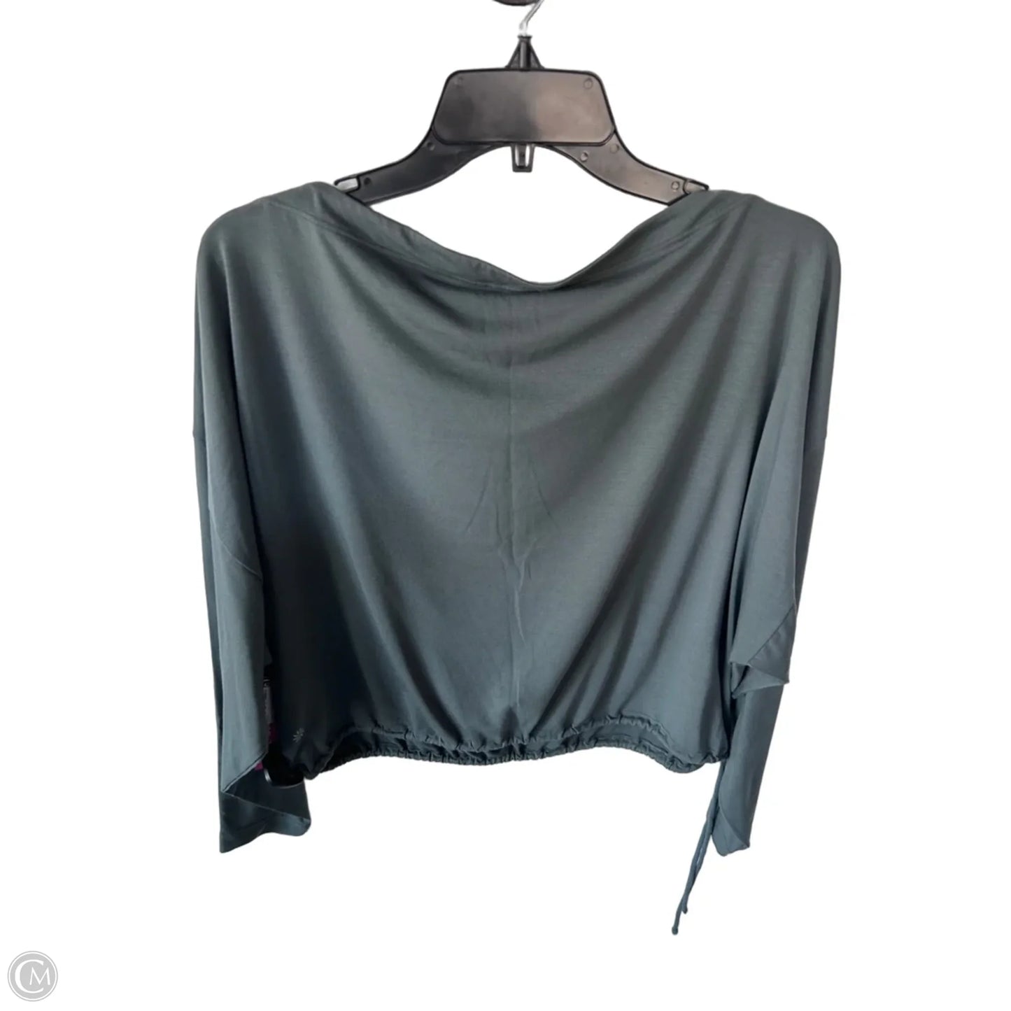Athletic Top Long Sleeve Crewneck By Athleta In Green, Size: M