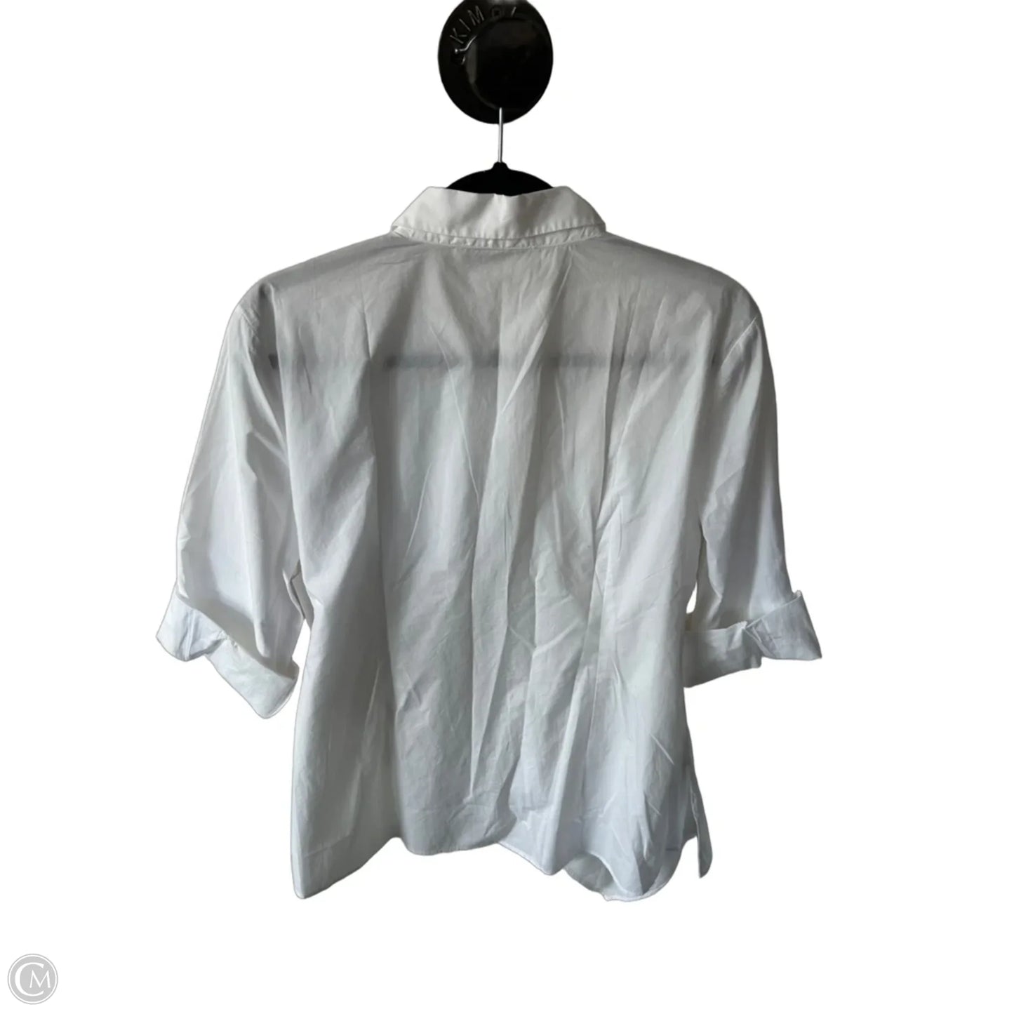 Top 3/4 Sleeve By Loft In White, Size: M
