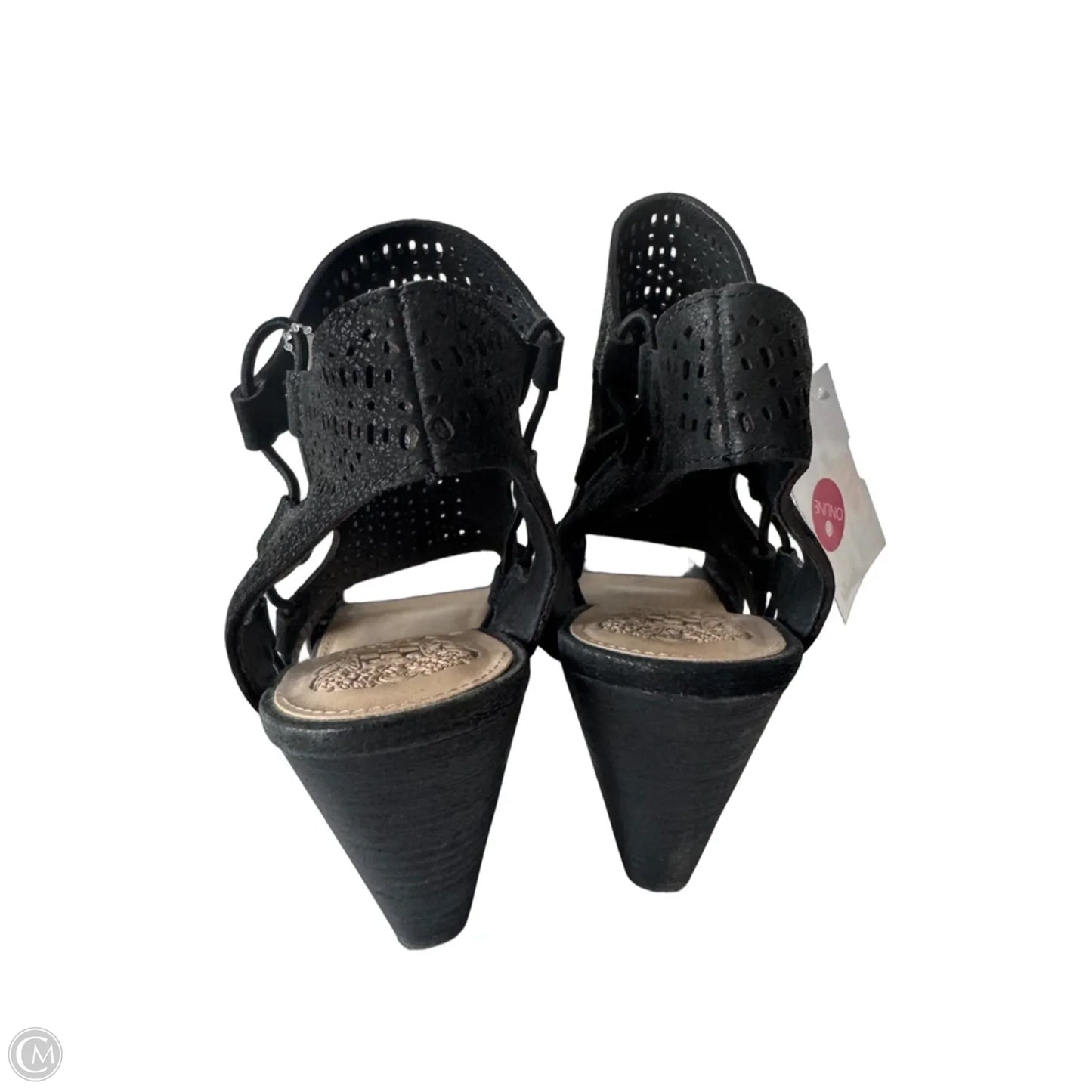 Sandals Heels Block By Vince Camuto In Black, Size: 9.5
