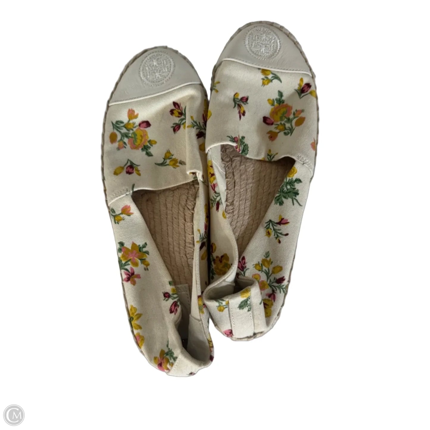 Shoes Designer By Tory Burch In Cream & Yellow, Size: 5