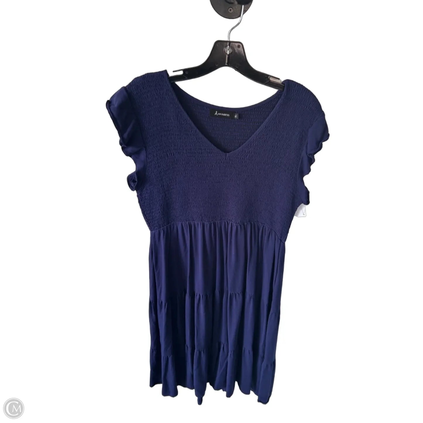 Dress Casual Short By Anrabess In Blue, Size: Xl
