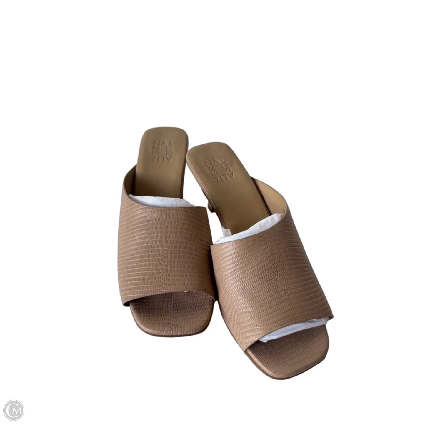 Sandals Heels Kitten By Naturalizer In Tan, Size: 10